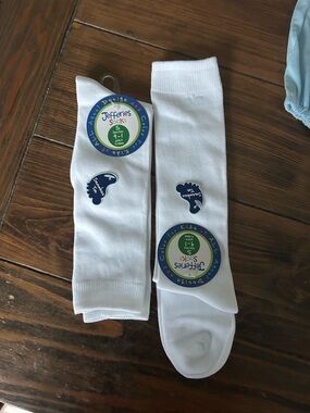 Jefferies Socks White knee socks - Pack of 2